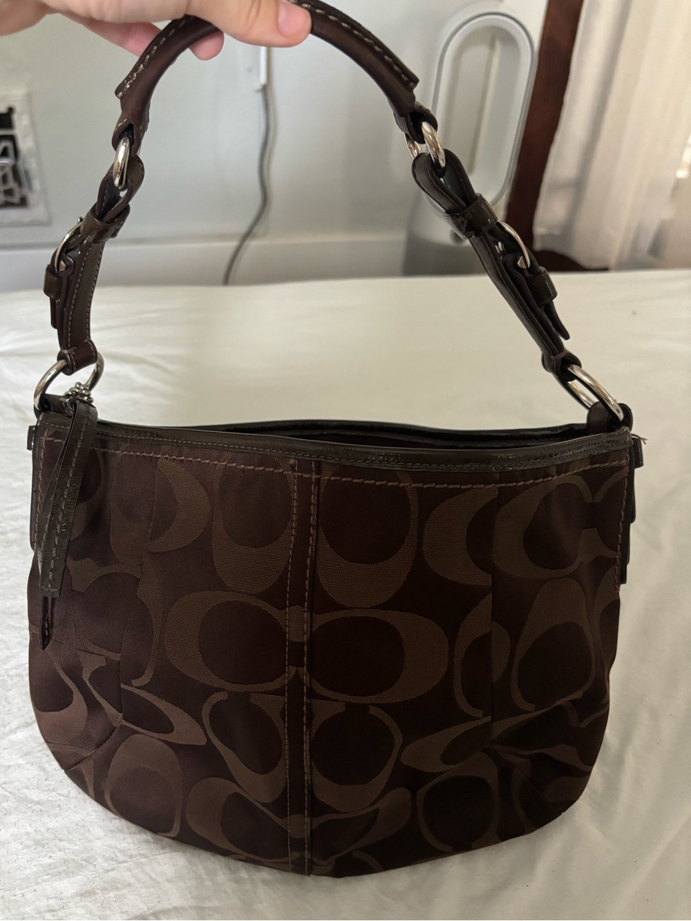 Coach Signature Hobo Bag - Picture 2 of 9